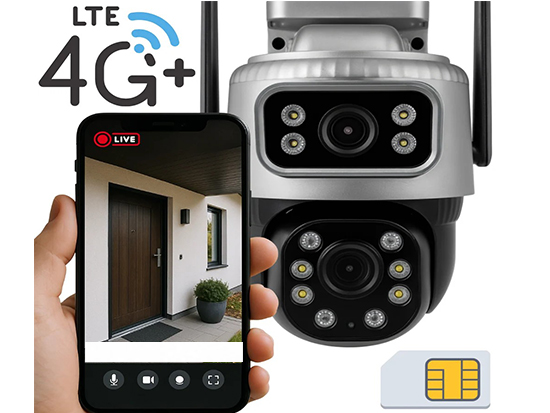 4G IP Solar Camera 3MP Dual Len